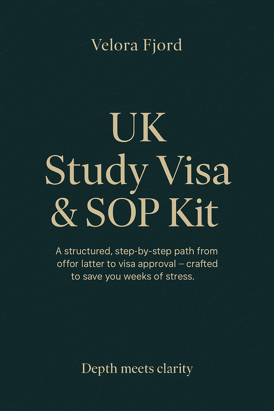 UK Study Visa & SOP Kit